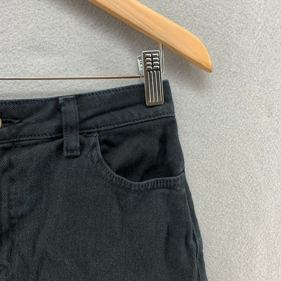 American Apparel Raw Hem Mini Jean Skirt Medium Grunge Rocker Goth Y2K 90s Retro - Picture 4 of 9